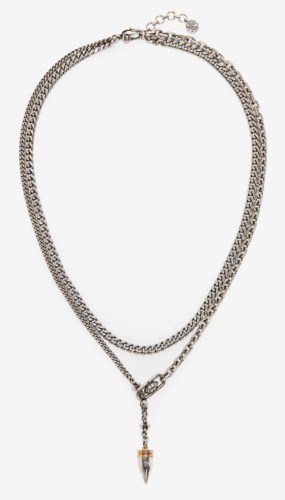 Necklace, $1,290, Alexander McQueen