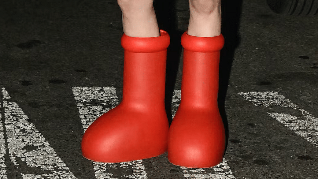 MSCHF Red Boots, aka Astro Boots, Are The Latest Trend In Footwear