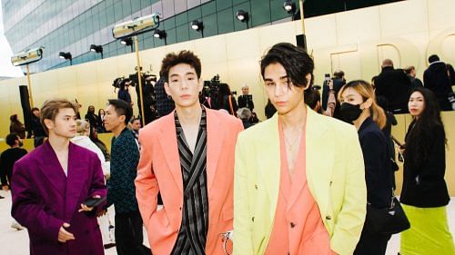 Behind The Scenes With Jeff Satur, T.O.P. And More At Versace FW23