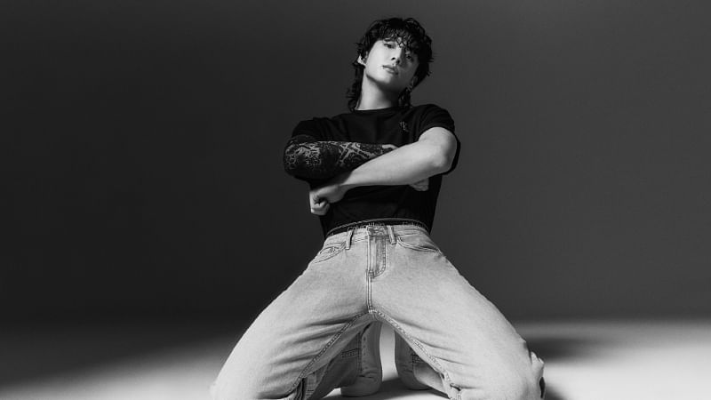 Hoyeon Jung in Heron Preston for Calvin Klein