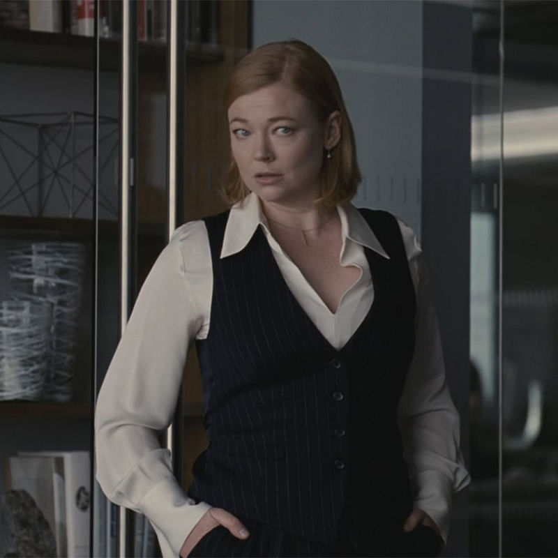 Sarah Snook as Shiv Roy in season 4 of Succession.