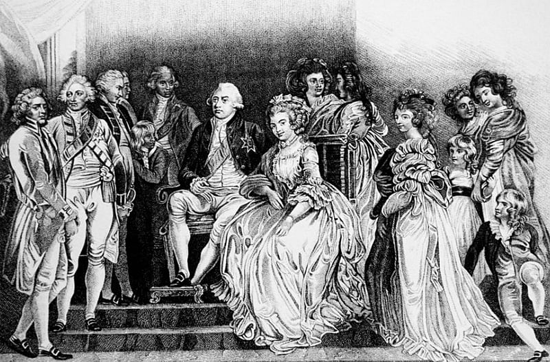 King George III Consort Charlotte Sophia and family