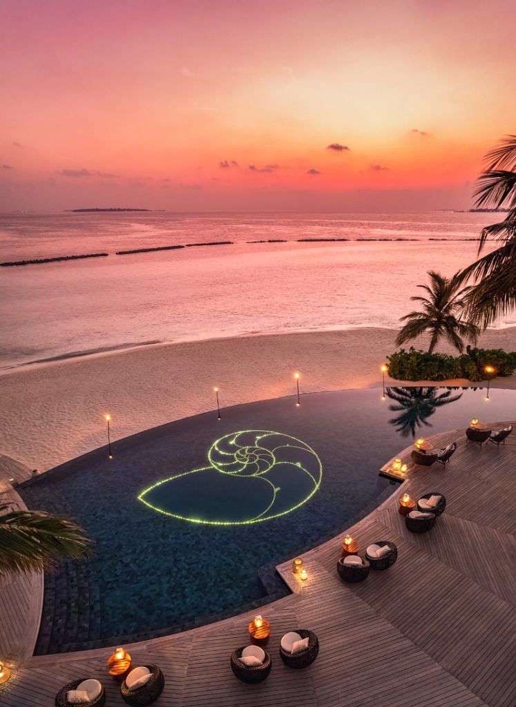 Sunset at The Nautilus Maldives