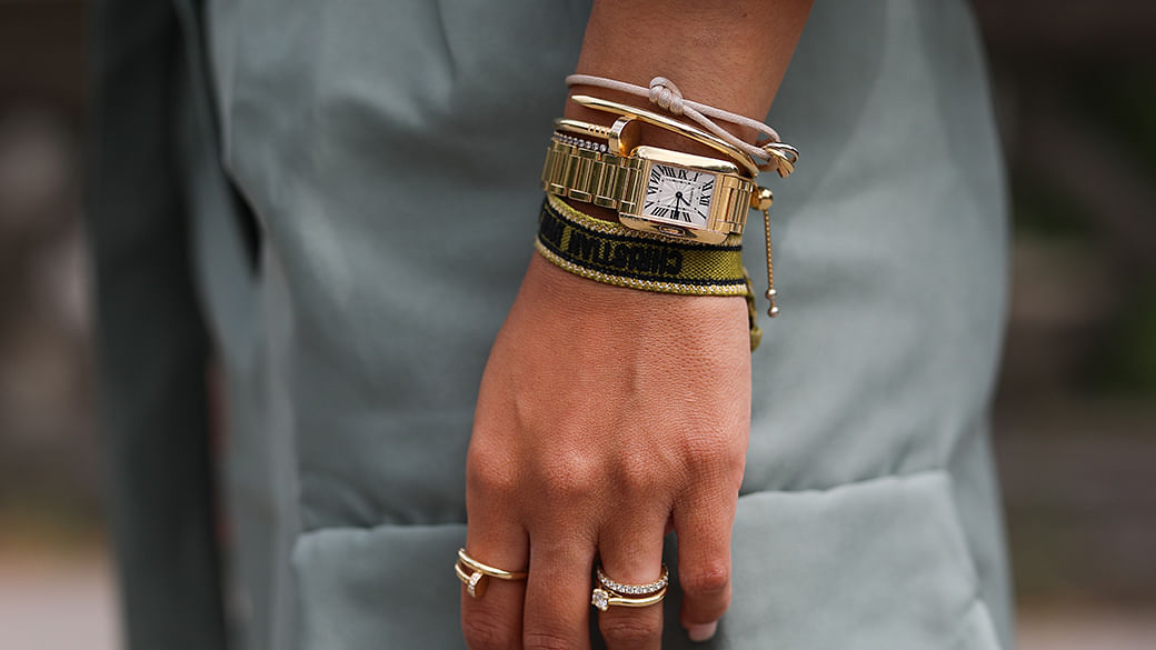 Cartier Baignoire Ladies Watch Mini Quartz Rose Gold Diamond Bezel Silver  Dial Rose Gold Bracelet WB520026 - BRAND NEW