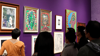 Metis Art joins forces with Mandala Club during Art Basel Hong Kong 2023 to provide members and alumni a guided tour of Yayoi Kusama 1945 to Now” at M+.